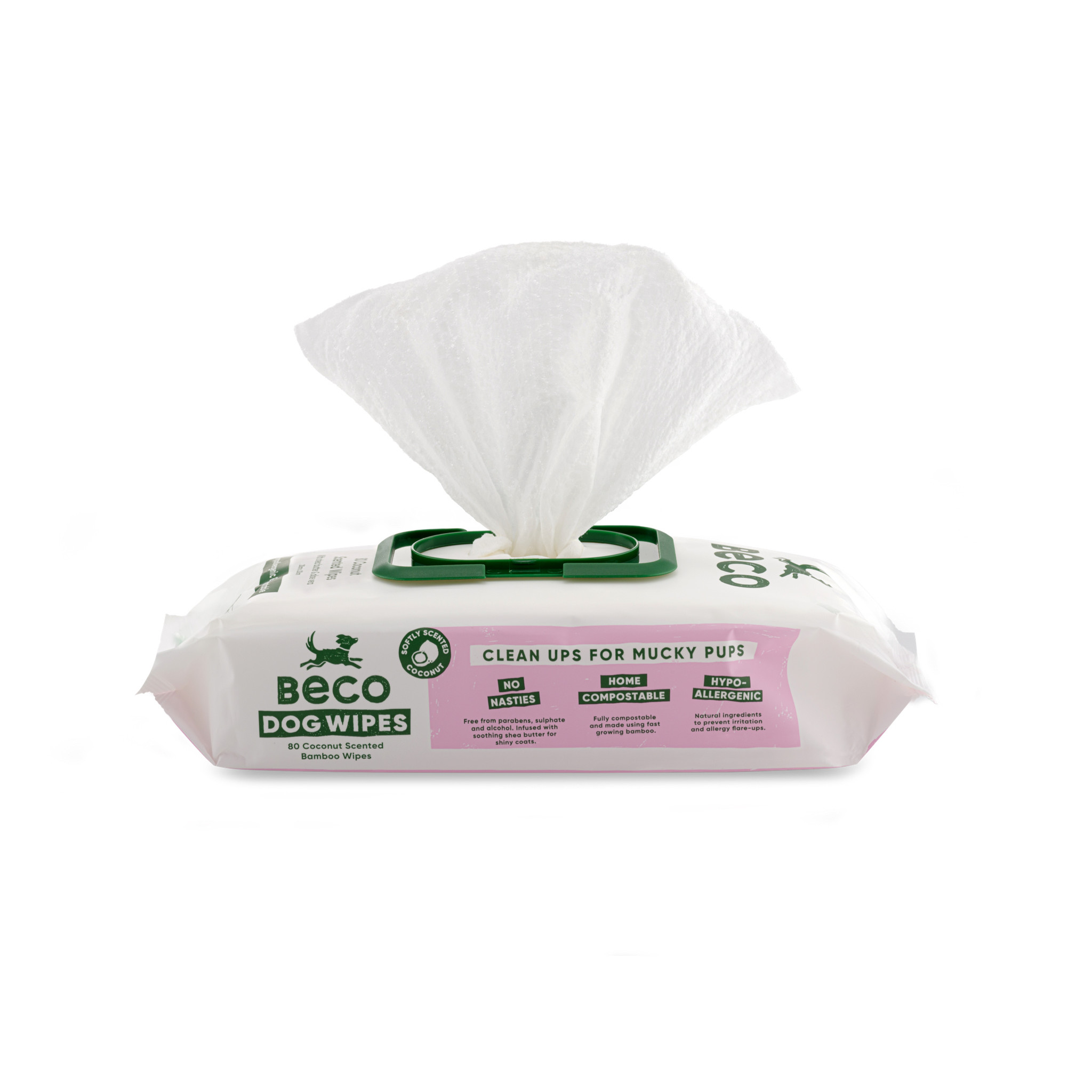 Beco hondenwipes bamboo coconut 80 stuks –  coconutgeur