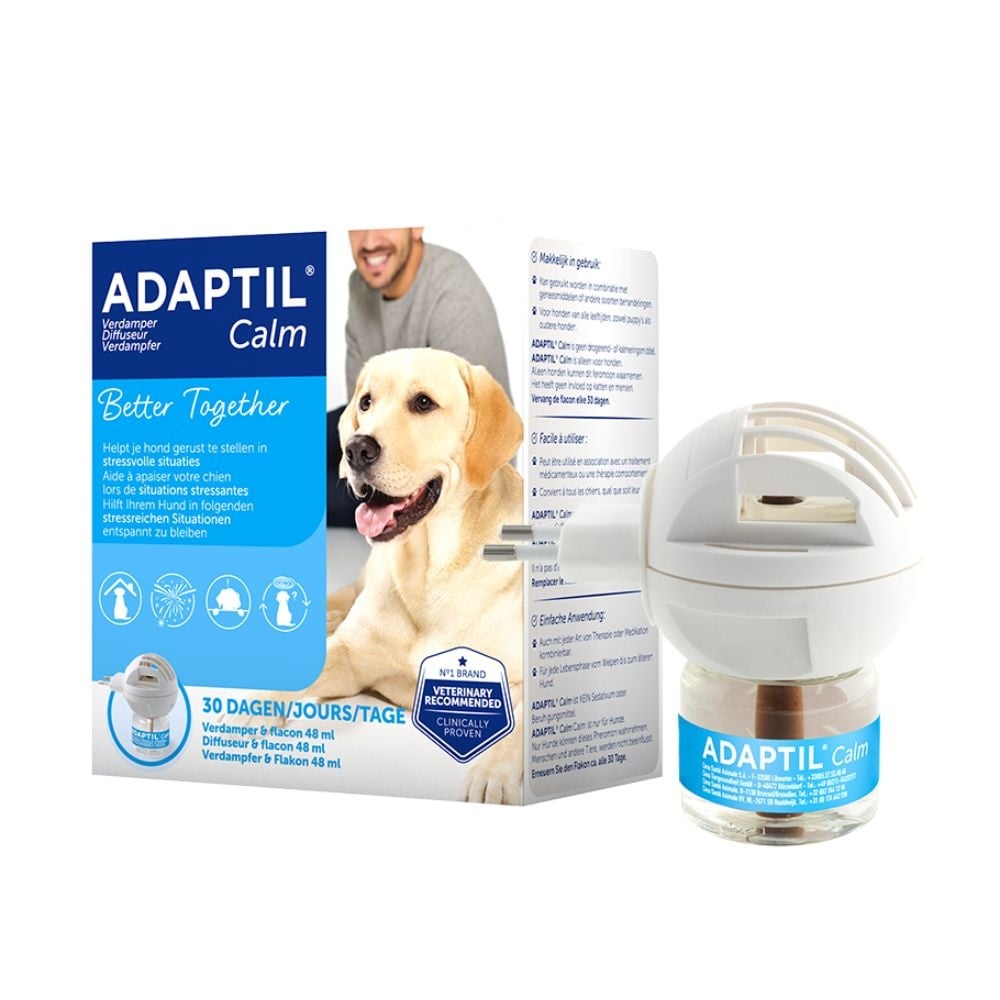 Adaptil calm diffuser + refill 48ml | stressverlichting voor honden