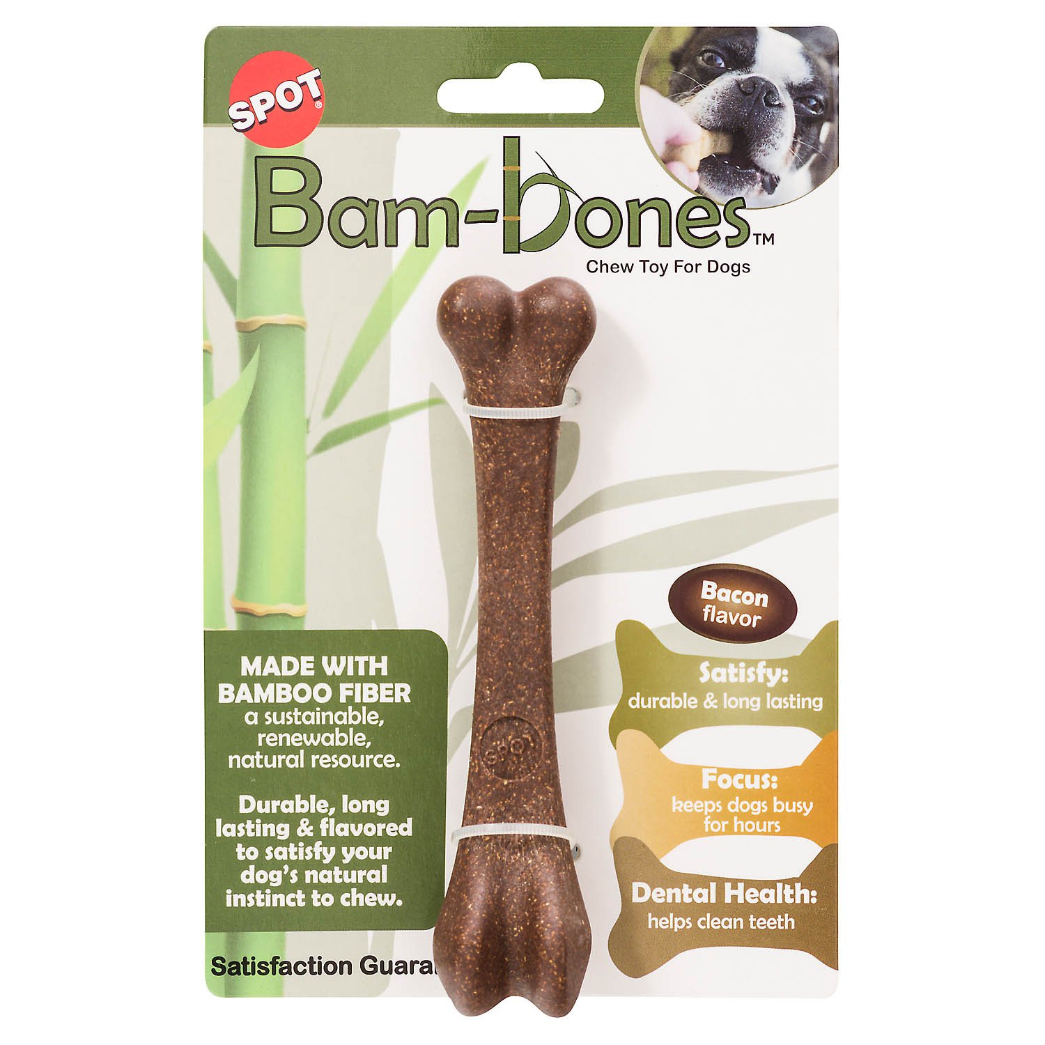 Spot kauwbot bam-bones medium 17,5×3,5 cm – bacon smaak