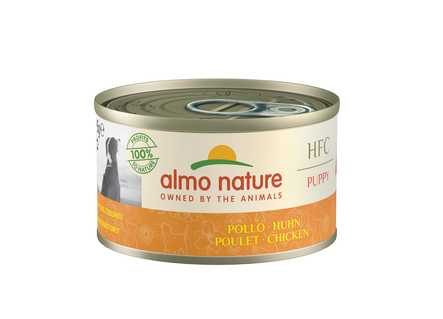 Almo nature hfc natvoer hond puppy blik