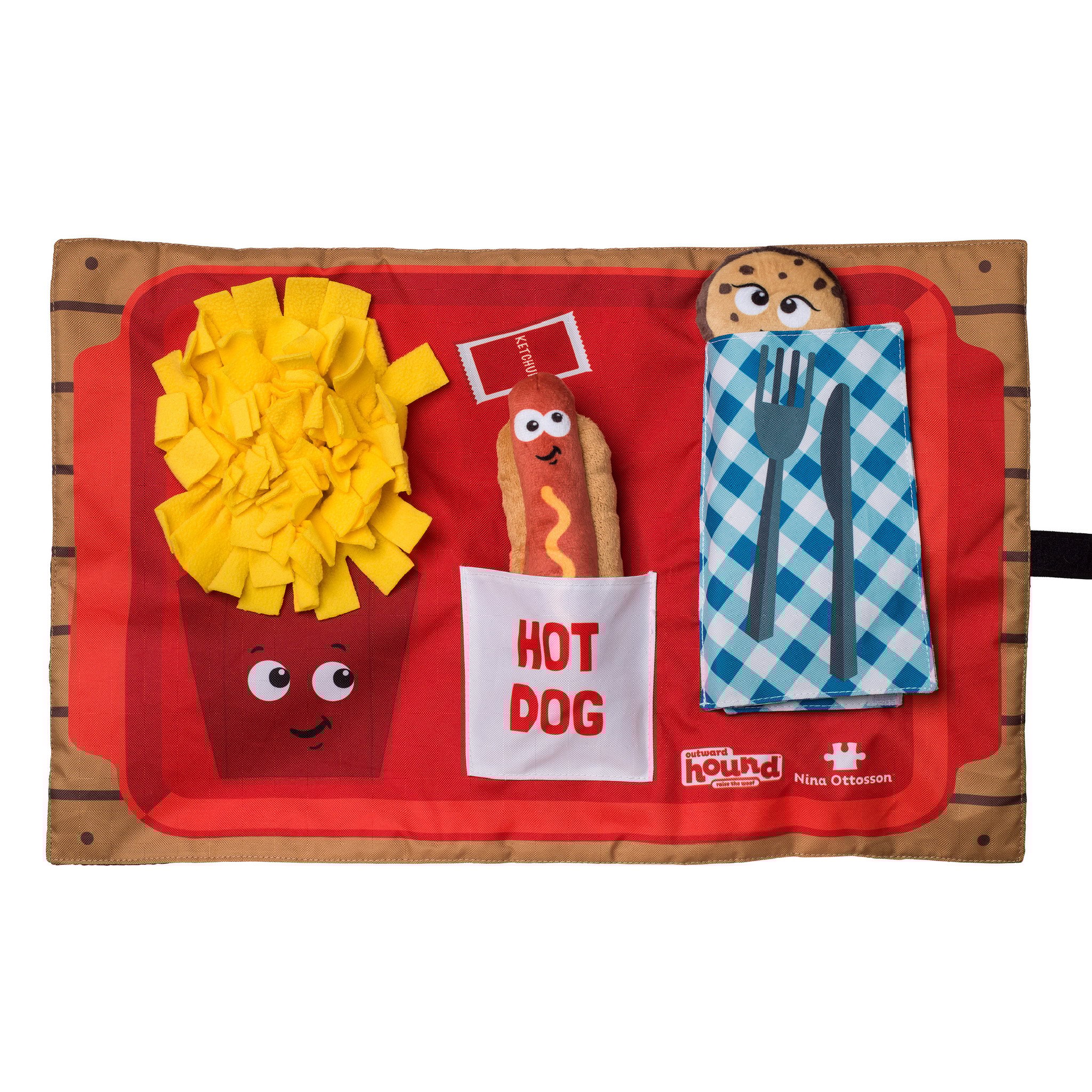 Outward hound honden activity matz nina ottosson 60×40 cm – fast food fun