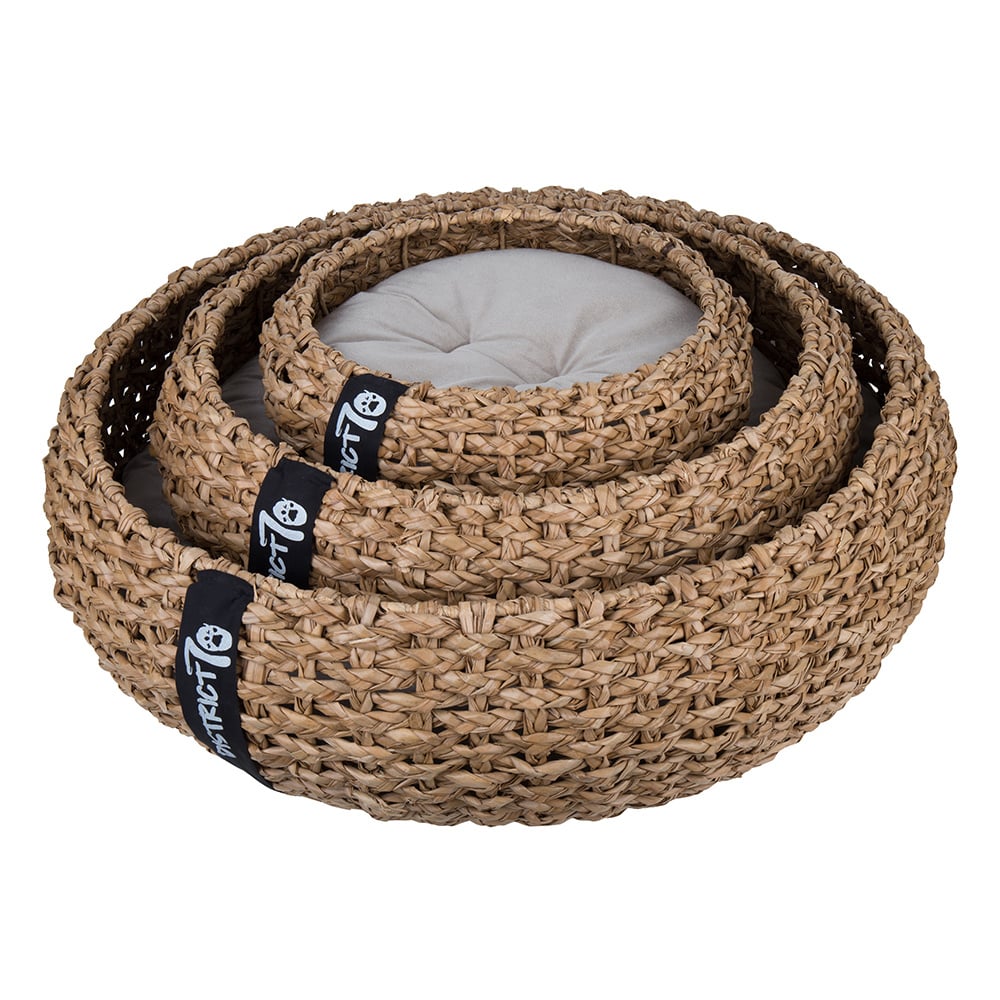 District 70 hondenmand cocoon ø 40 cm – luxe rieten mand