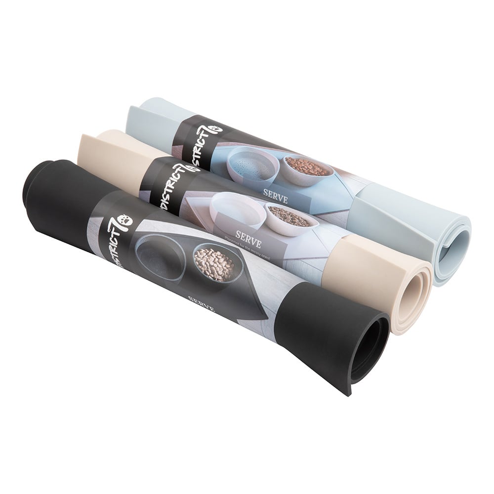 District 70 hondenplacemat serve 50×35 cm – dark grey, merengue