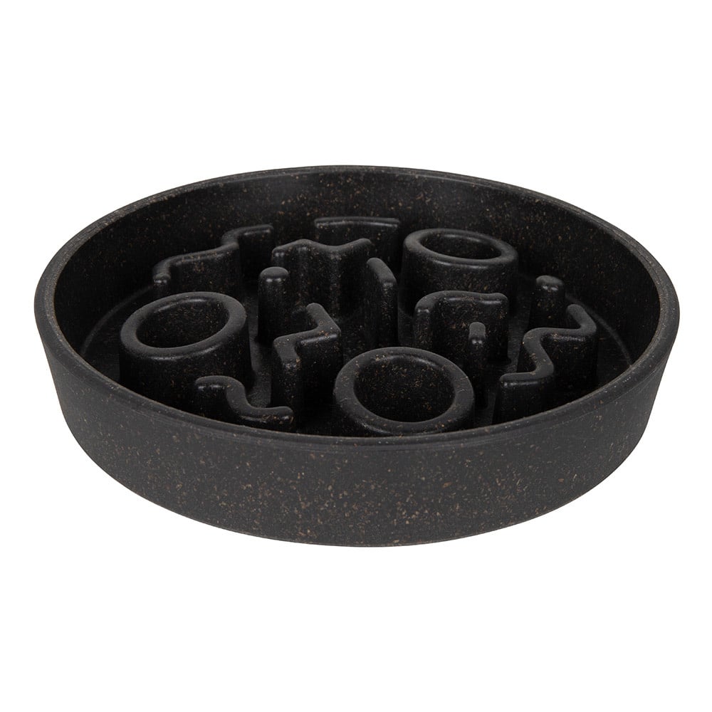 District 70 bamboo slow feeder voor katten | dark grey ø13,5 cm