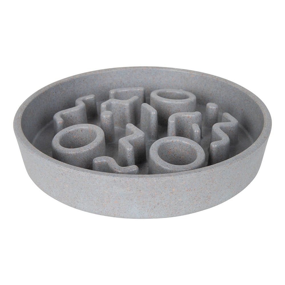 District 70 bamboo slow feeder voor katten | ice blue - ø13,5 cm