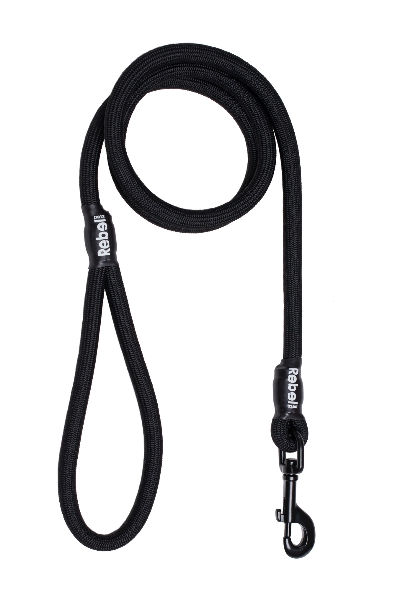 Rebel petz hondenlijn basic leash large 12×140 cm – zwart