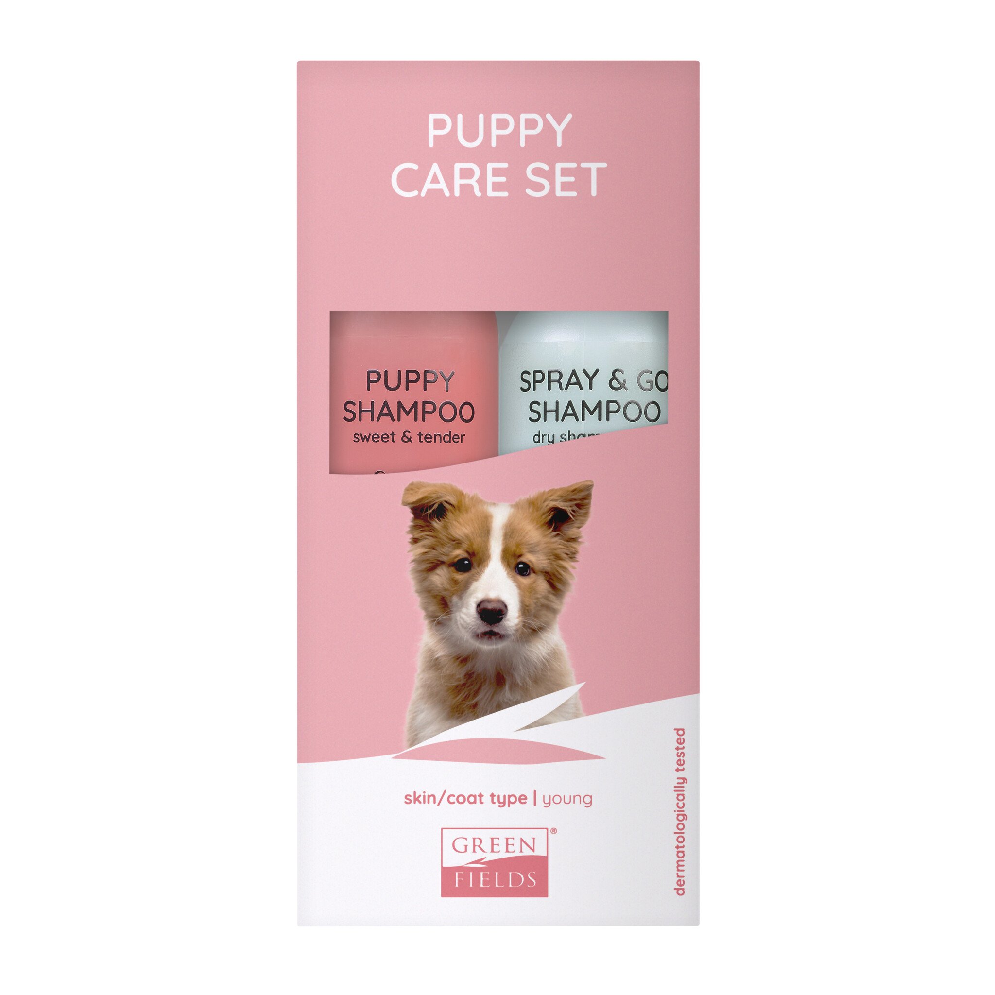 Greenfields puppy care set 2x250ml – verzorgingsproducten voor puppies