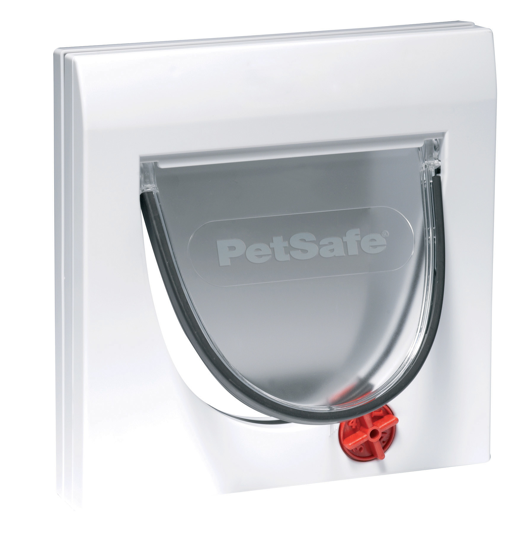 Petsafe kattenluik staywell classic 4-weg slot wit – met tunnel
