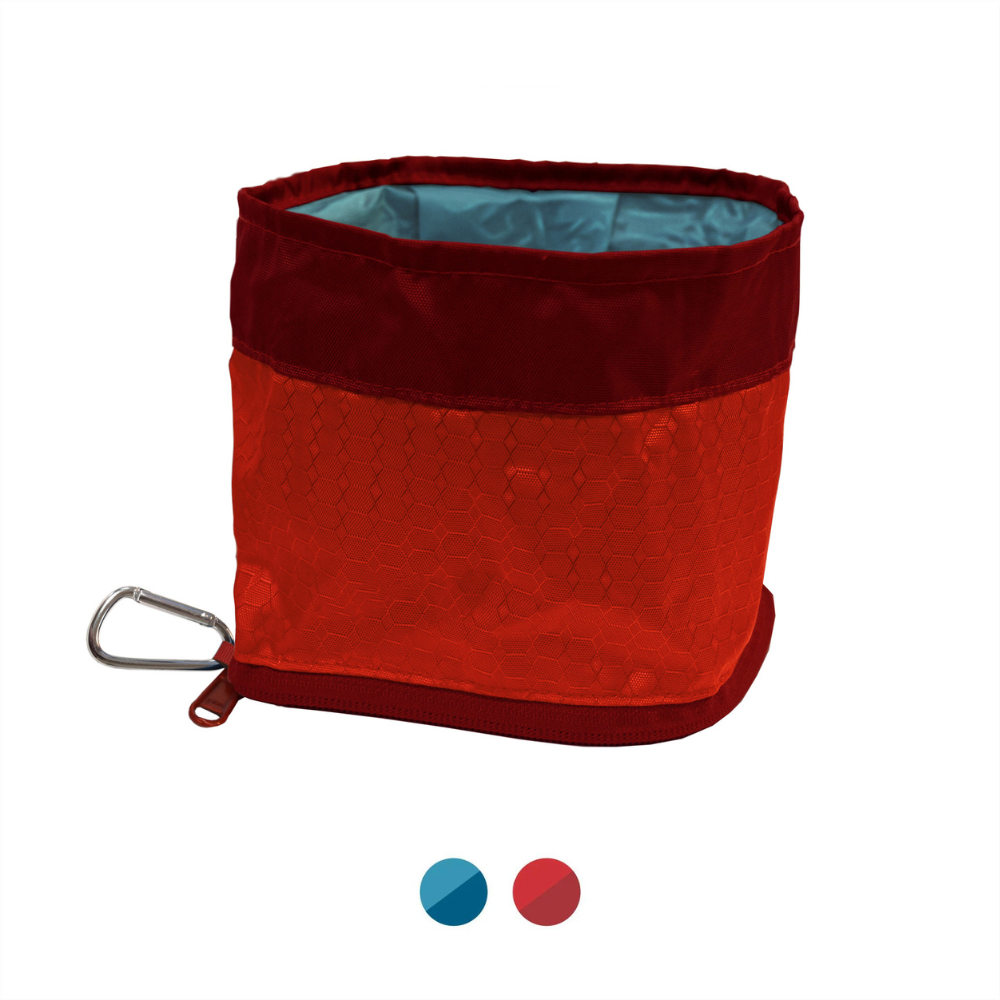 Kurgo hondenvoerbak zippy bowl rood – lichtgewicht en vouwbaar