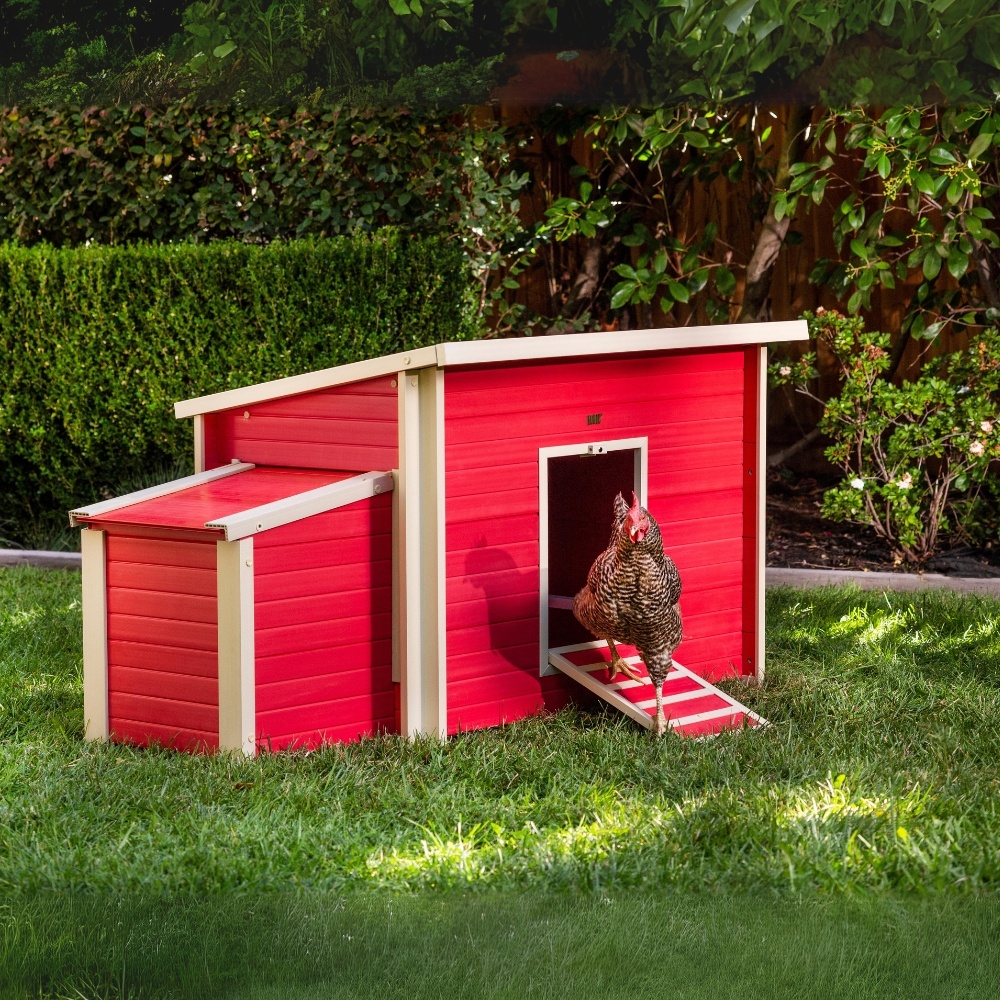 New age pet kippenhok fontana 2-3 kippen - red/maple