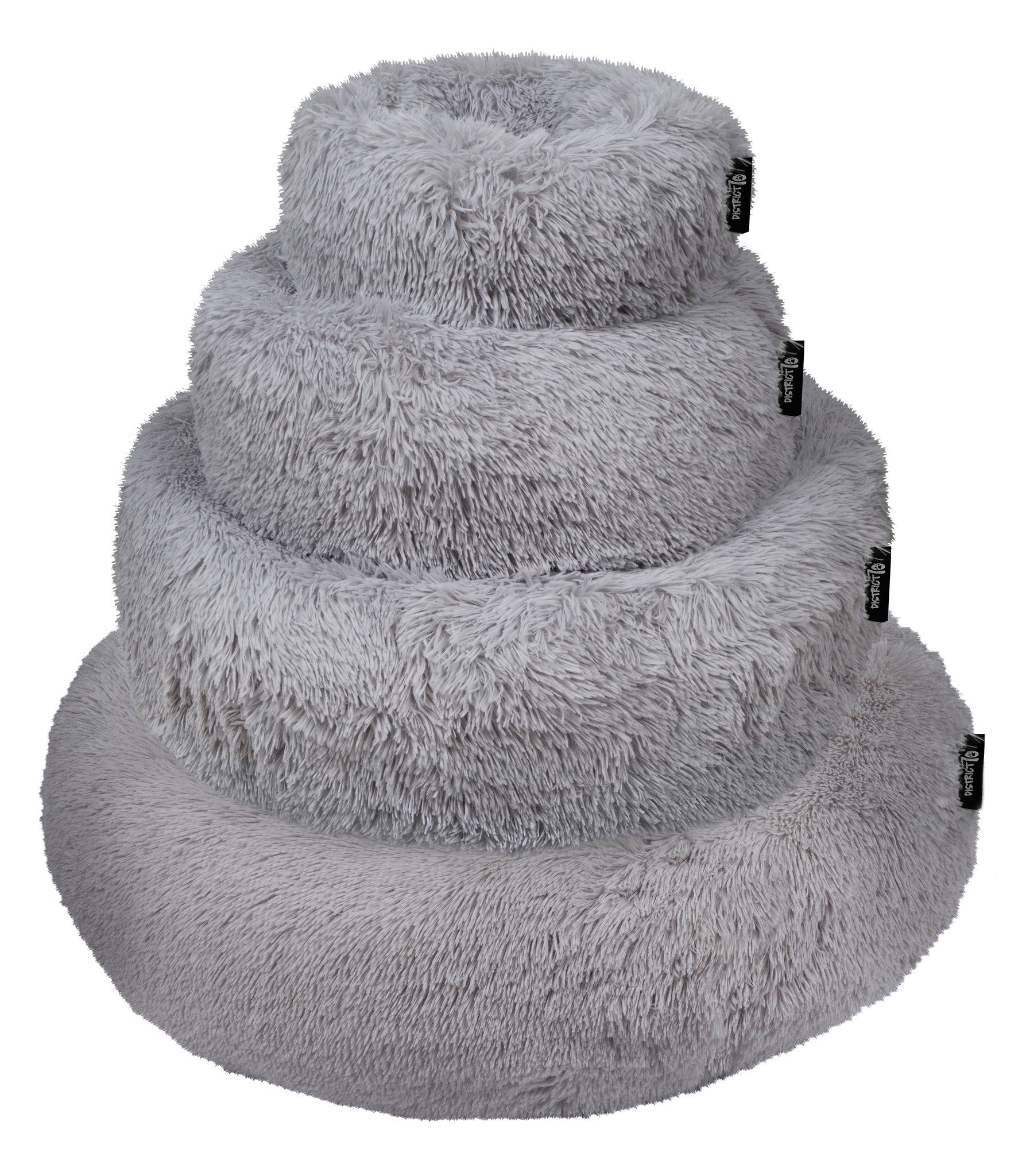 District 70 hondenkussen fuzz ø45 cm – lichtgrijs