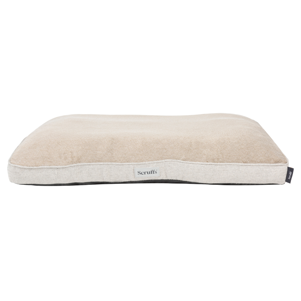 Scruffs harvard memory foam kussen | parel grijs, xl 120x75 cm