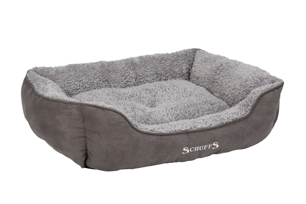 Scruffs cosy box bed | grijs, large 75 x 60 cm