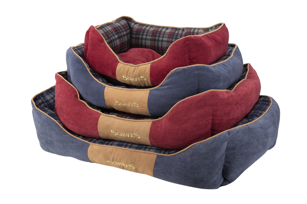 Scruffs highland box bed | rood, extra large 90 x 70 cm