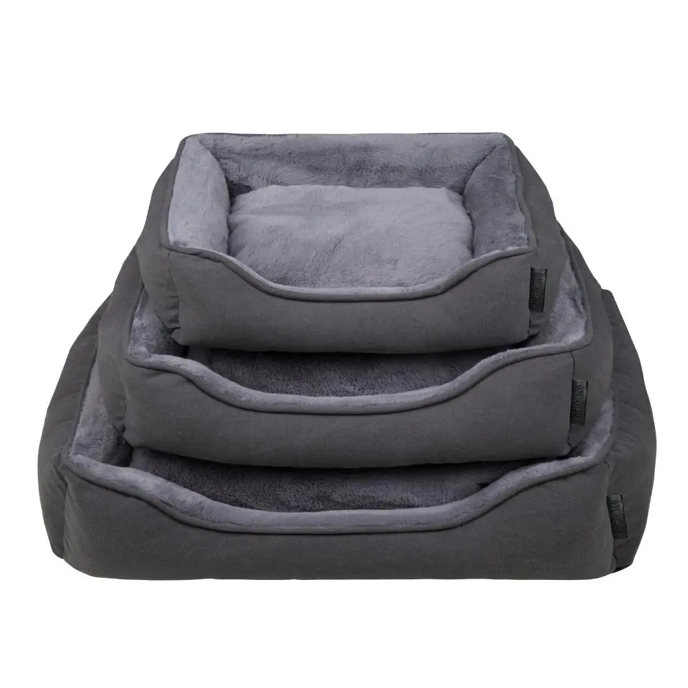 District 70 snug box bed | grijs, maat m - 75 x 60 x 19 cm