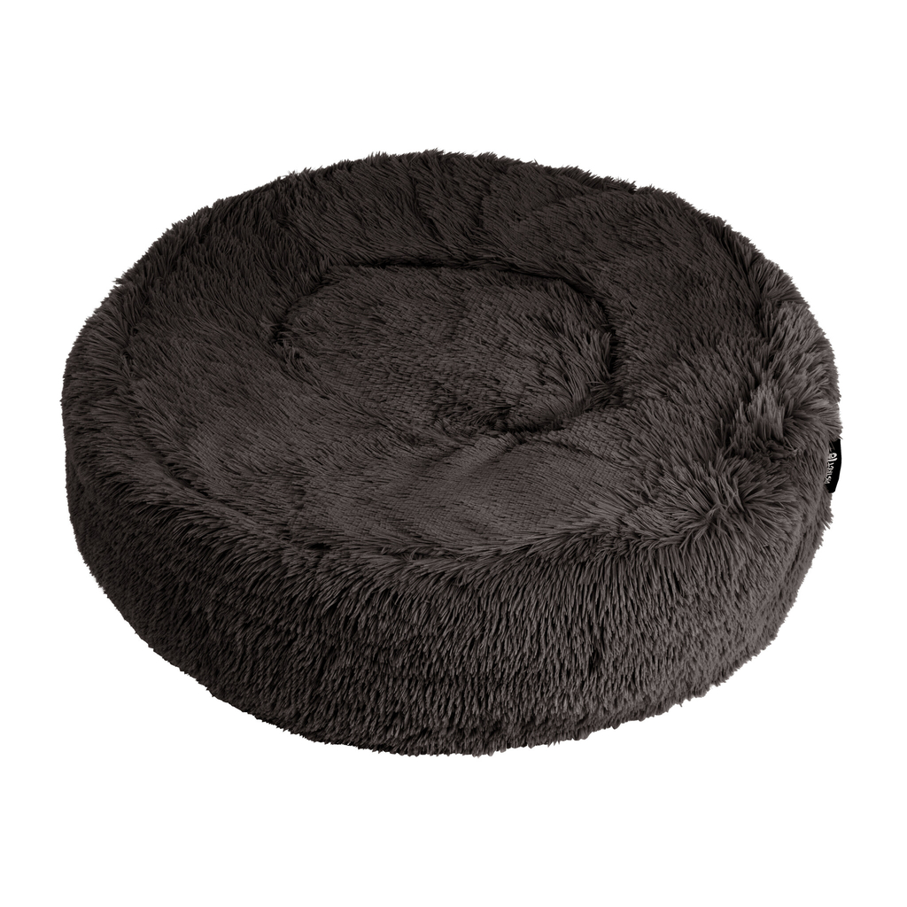 District 70 fluffy hondenmand fuzz 2.0 | donkergrijs, ø100 cm