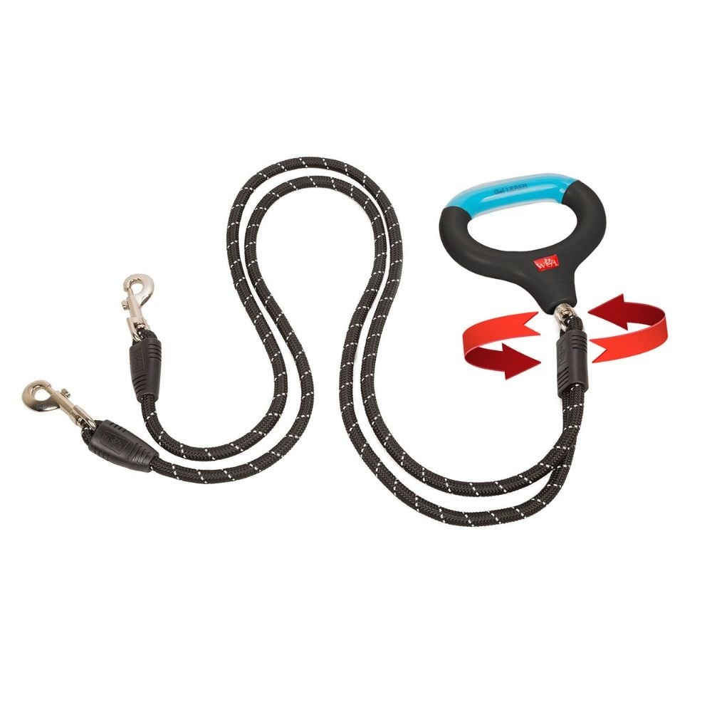 Wigzi dual doggie gel leash | small voor honden tot 27 kg