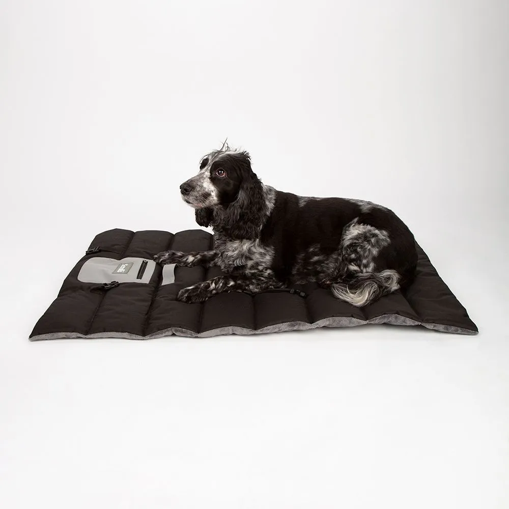Scruffs expedition roll up travel pet bed | storm grey, 100x70 cm