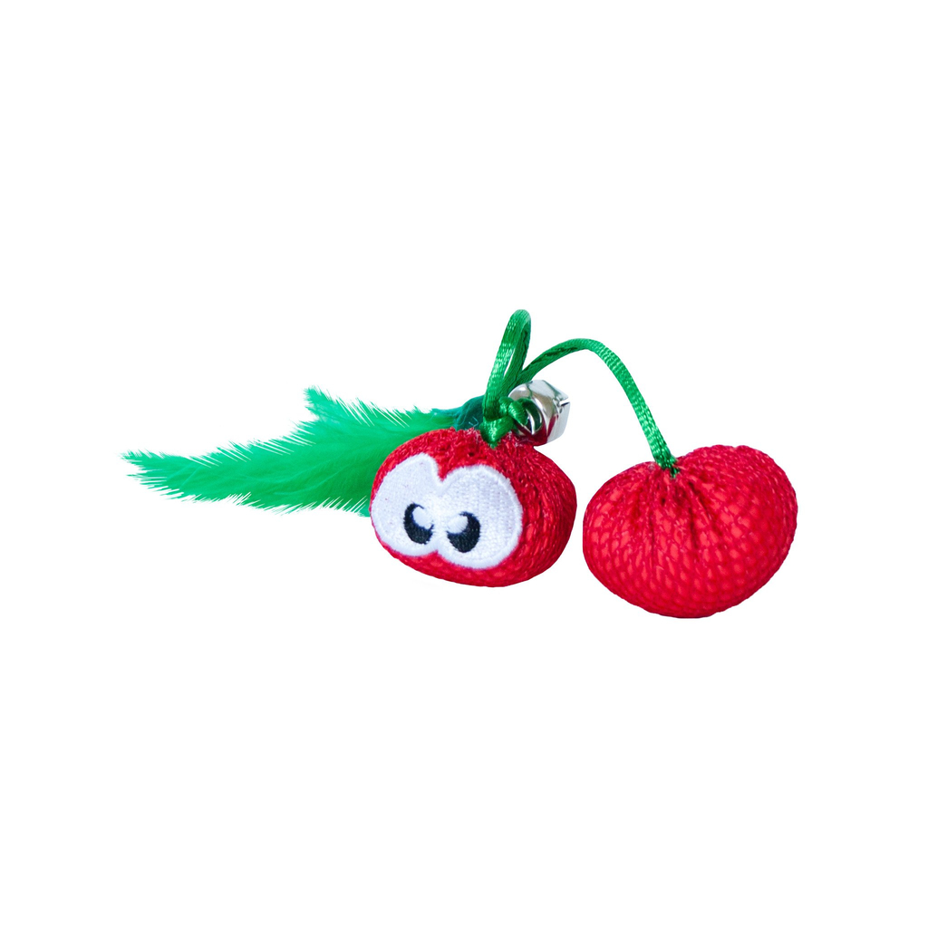 Petstages dental cherries red | verzorgingsspeelgoed voor honden
