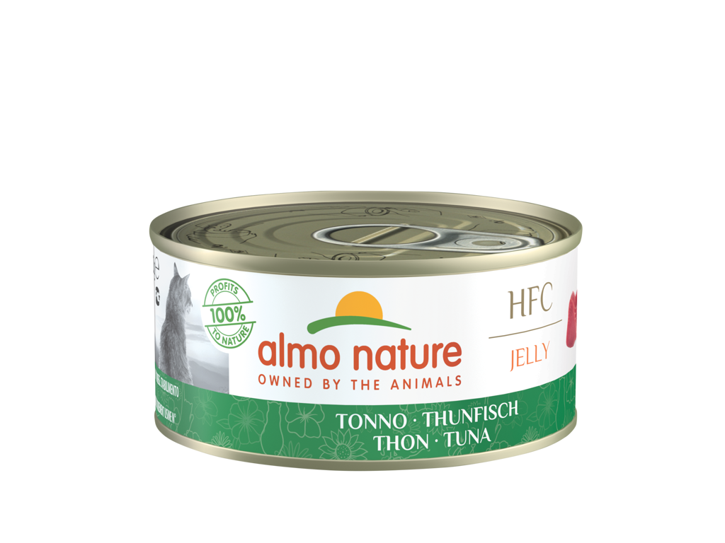 Hfc natvoer kat - jelly - blik  - 24 x 150g
