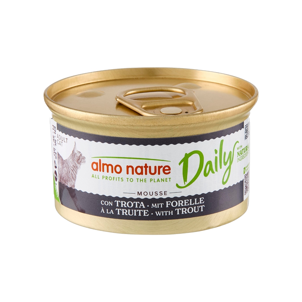 Daily menu natvoer kat mousse blik