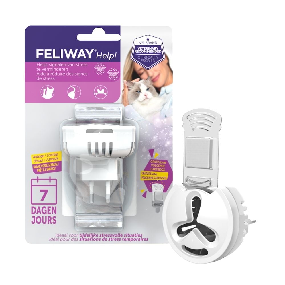 Feliway help diffuser + refill 340mg | stressverlichting voor katten