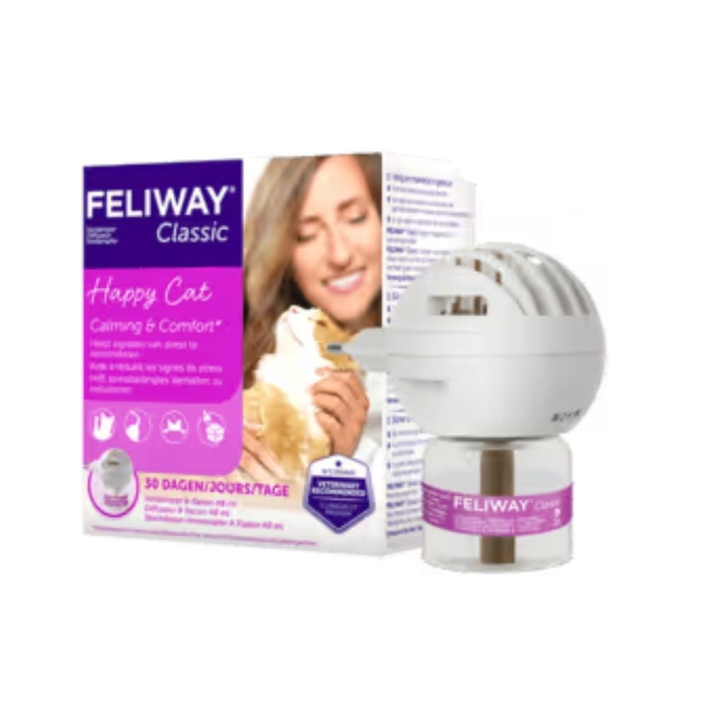 Feliway classic diffuser + refill 48ml | verlichting voor stresskatten