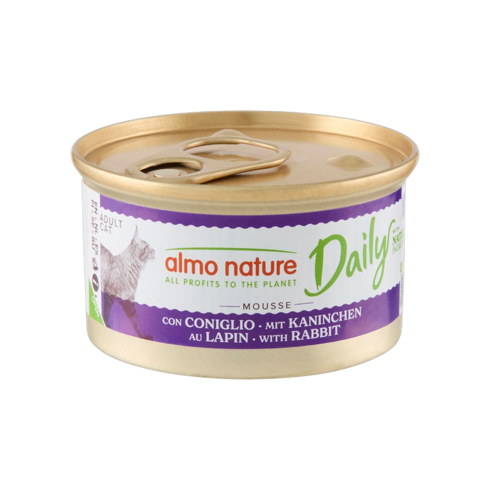 Daily menu natvoer kat mousse blik
