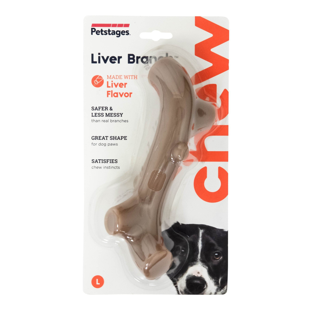 Petstages liver branch kauwbot | large - 21 cm leversmaak