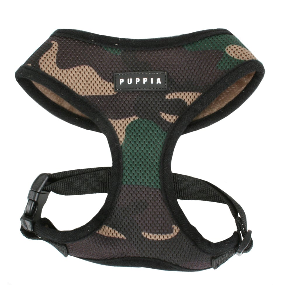 Puppia soft harnas | camouflage, large (nek 37 cm, borst 50-77 cm)