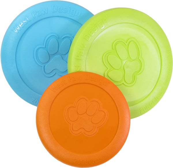 West paw zogoflex zisc frisbee | tangerine oranje, large - 21,6 cm