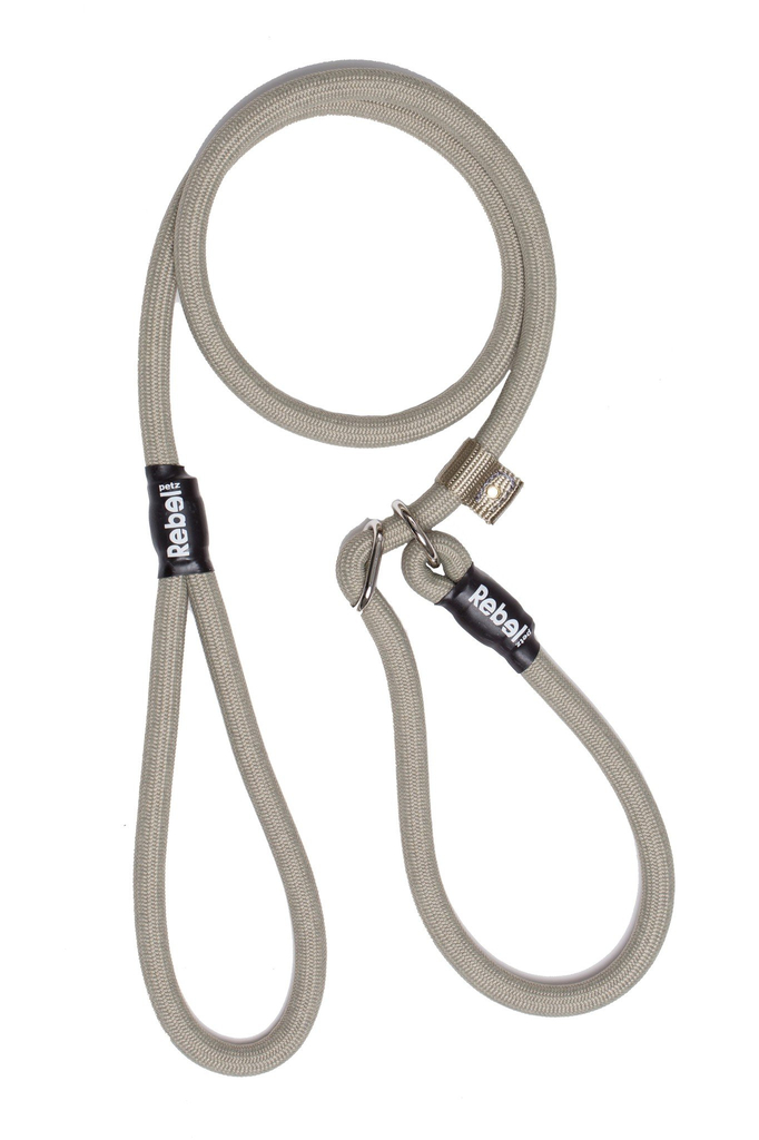 Rebel petz training leash | taupe, large 12mm x 140cm