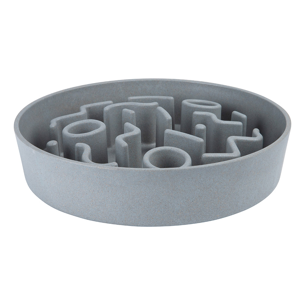 District 70 bamboo slow feeder voor honden | ø28 cm ice blue