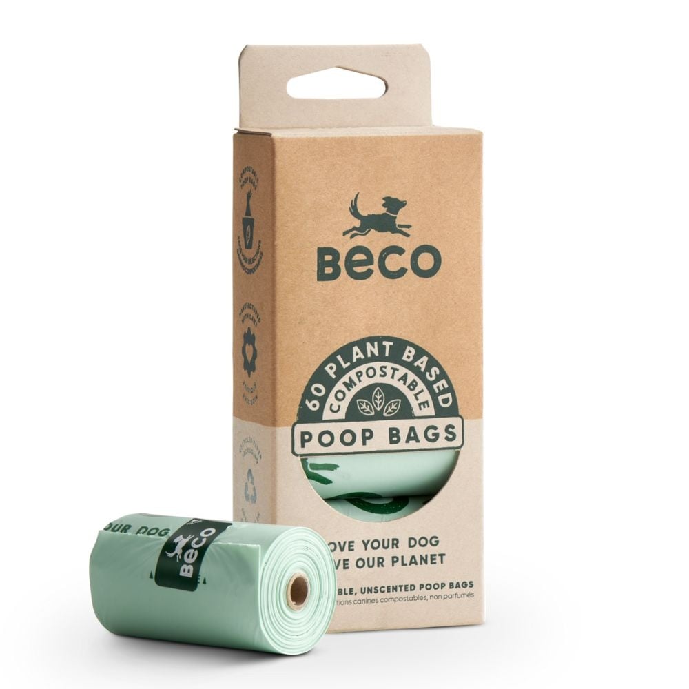 Beco poop bags compostable | multi pack 96 (8x12)