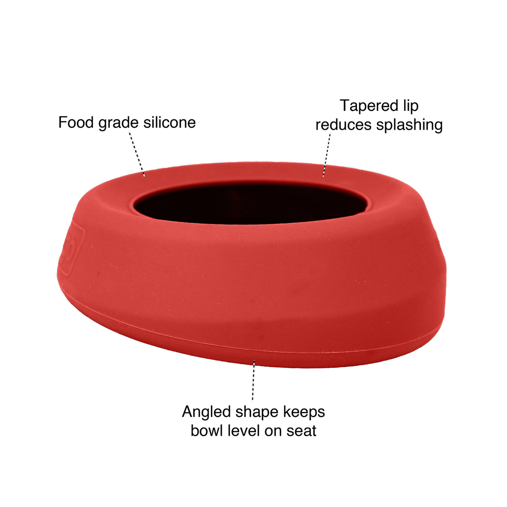 Kurgo splash free bowl | rood