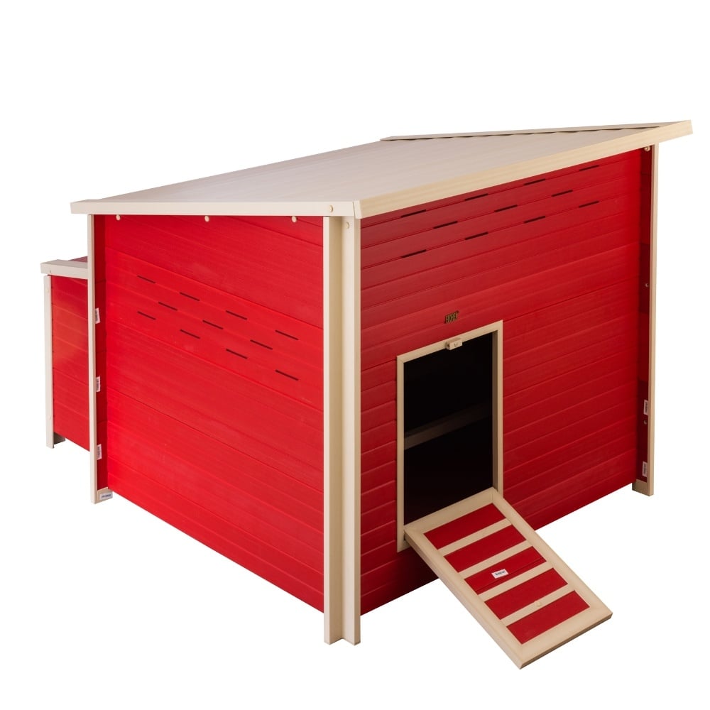 New age pet jumbo fontana kippenhok | rood/mahonie