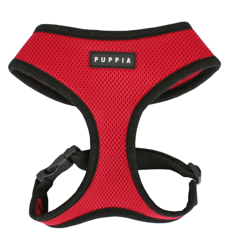 Puppia soft harnas | rood, medium (nek 32 cm, borst 40-61 cm)