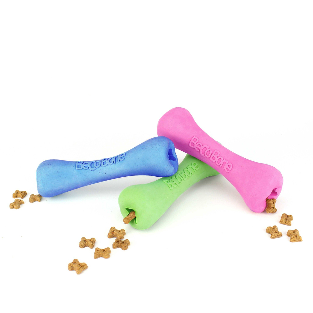 Beco beco bone | roze, maat small - 12 cm