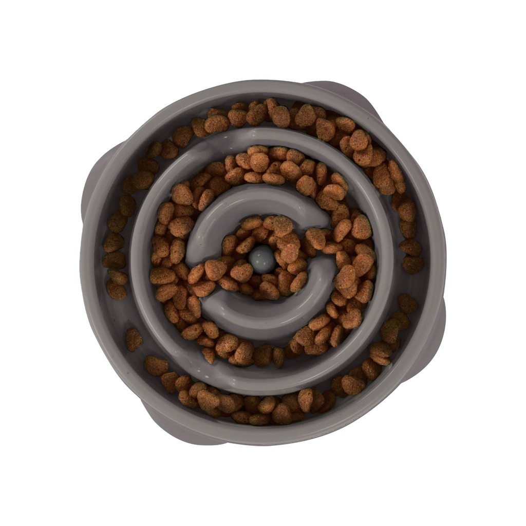 Outward hound fun feeder slo bowl | grijs, 2 cups - 475 ml