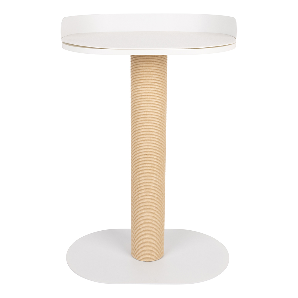 District 70 oasis krabpaal met ligplaats | wit - 80 cm hoog