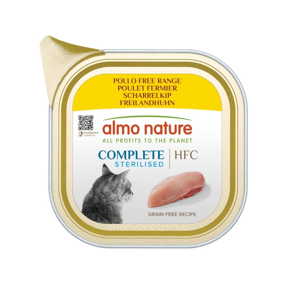 Almo nature hfc compleet natvoer kat sterilised kuipje