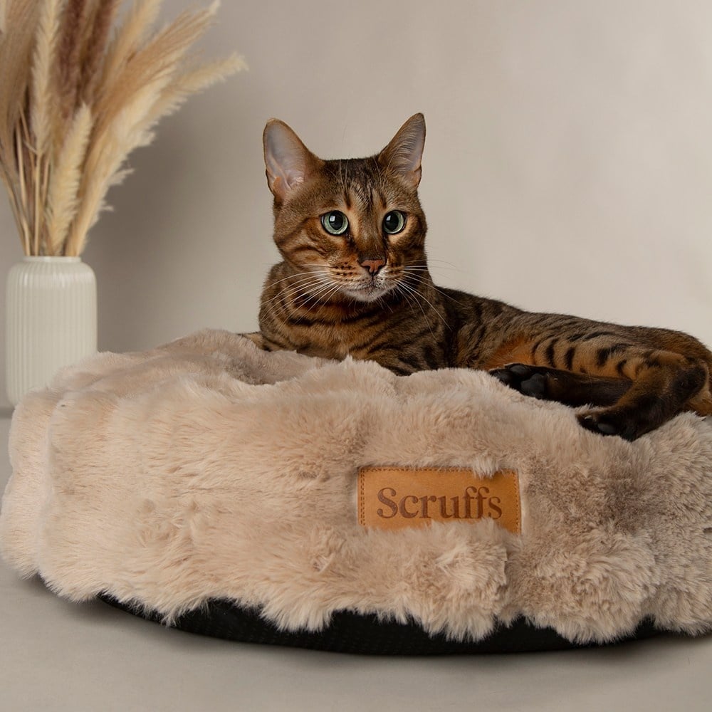 Scruffs alpine cat bed | champagne ⌀ 50 cm