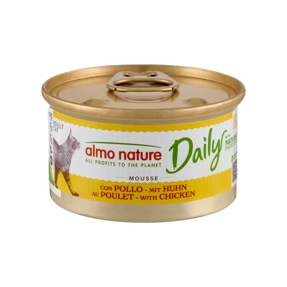 Daily menu natvoer kat mousse blik