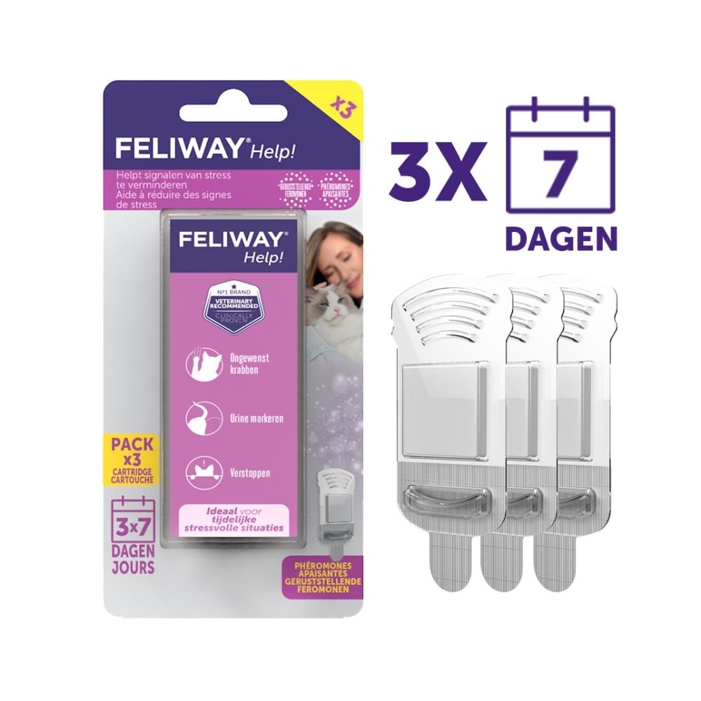 Feliway feliway help refill 3x 340mg | antistress voor katten