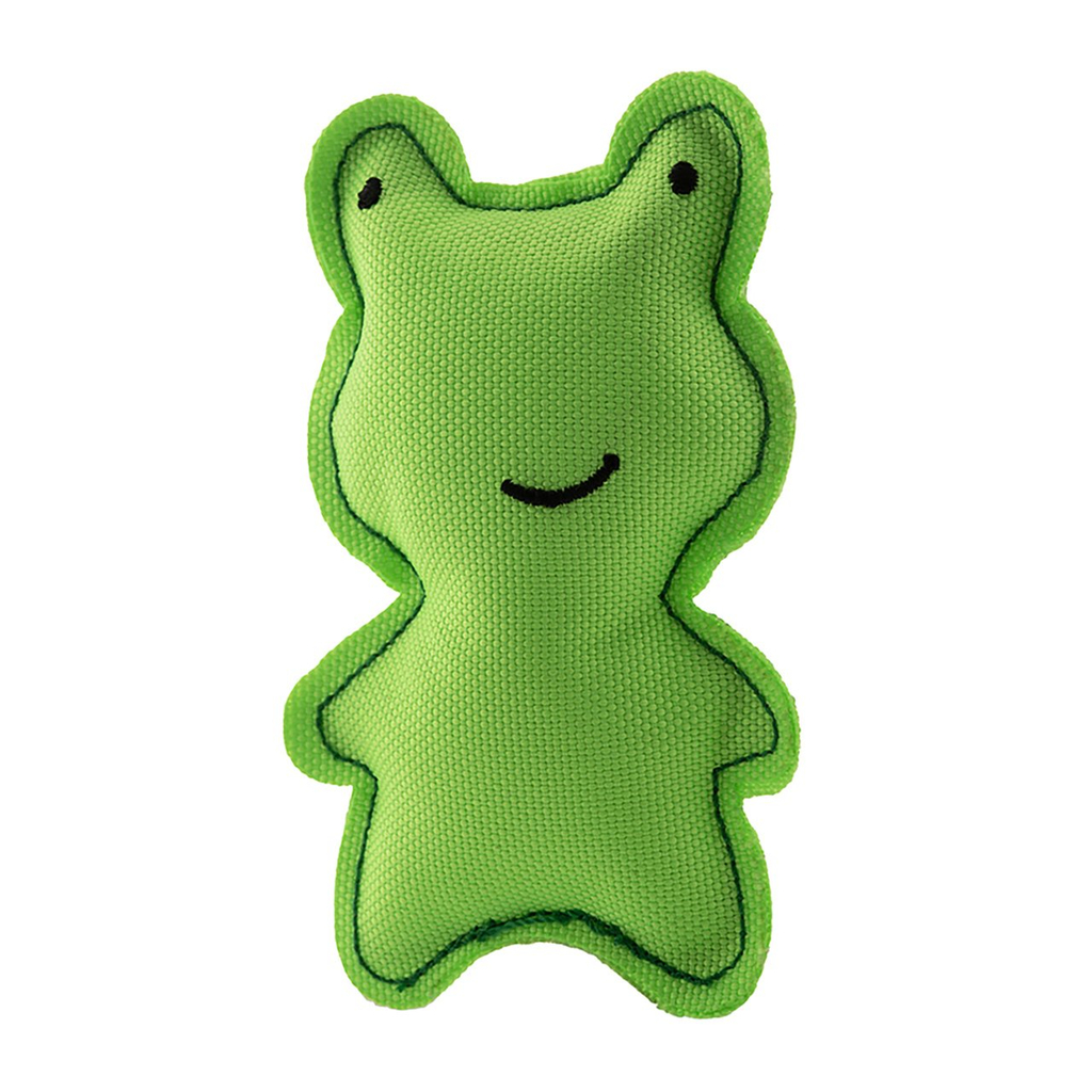 Plush catnip frog toy