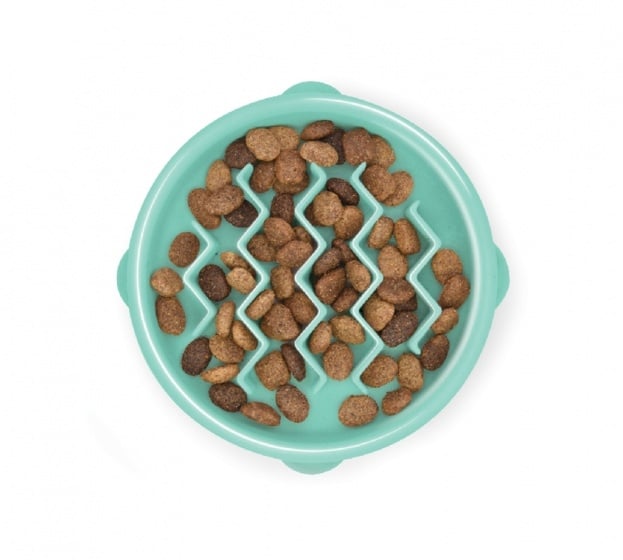 Outward hound fun feeder slo bowl | mint, xs 3/4 cup - 175 ml