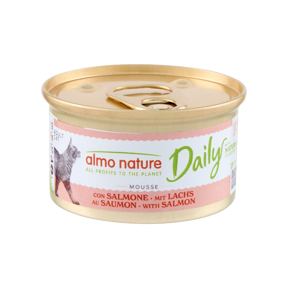 Daily menu natvoer kat mousse blik