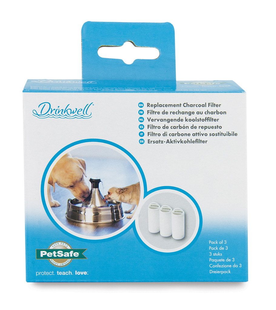 Drinkwell replacement charcoal filter 3-pack voor 360 pet fountain