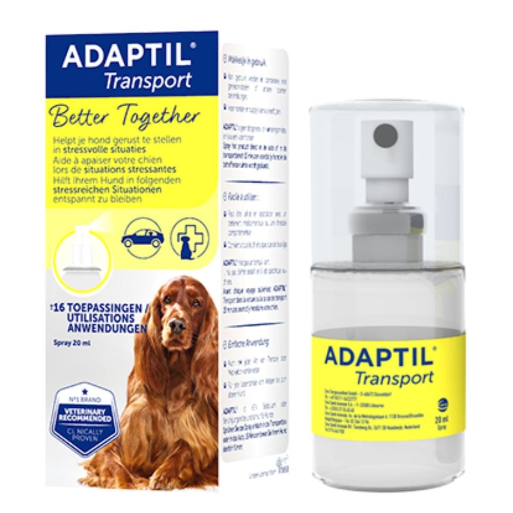Adaptil transport spray | 20 ml voor geruststellende reis