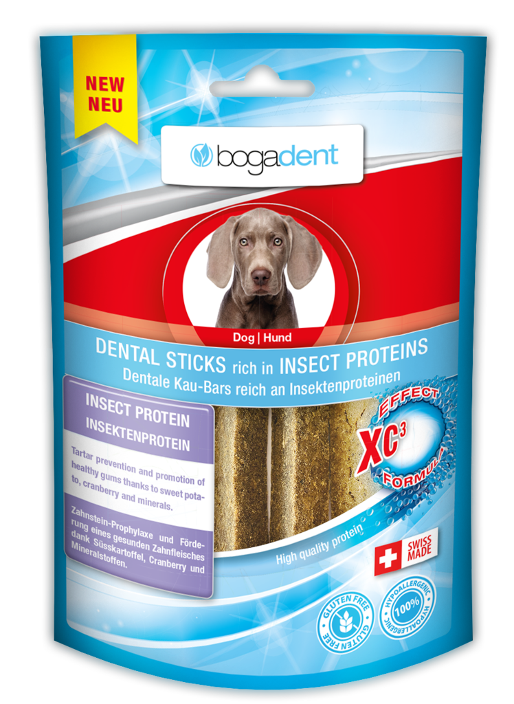 Bogadent hond dental sticks rich in insect proteins